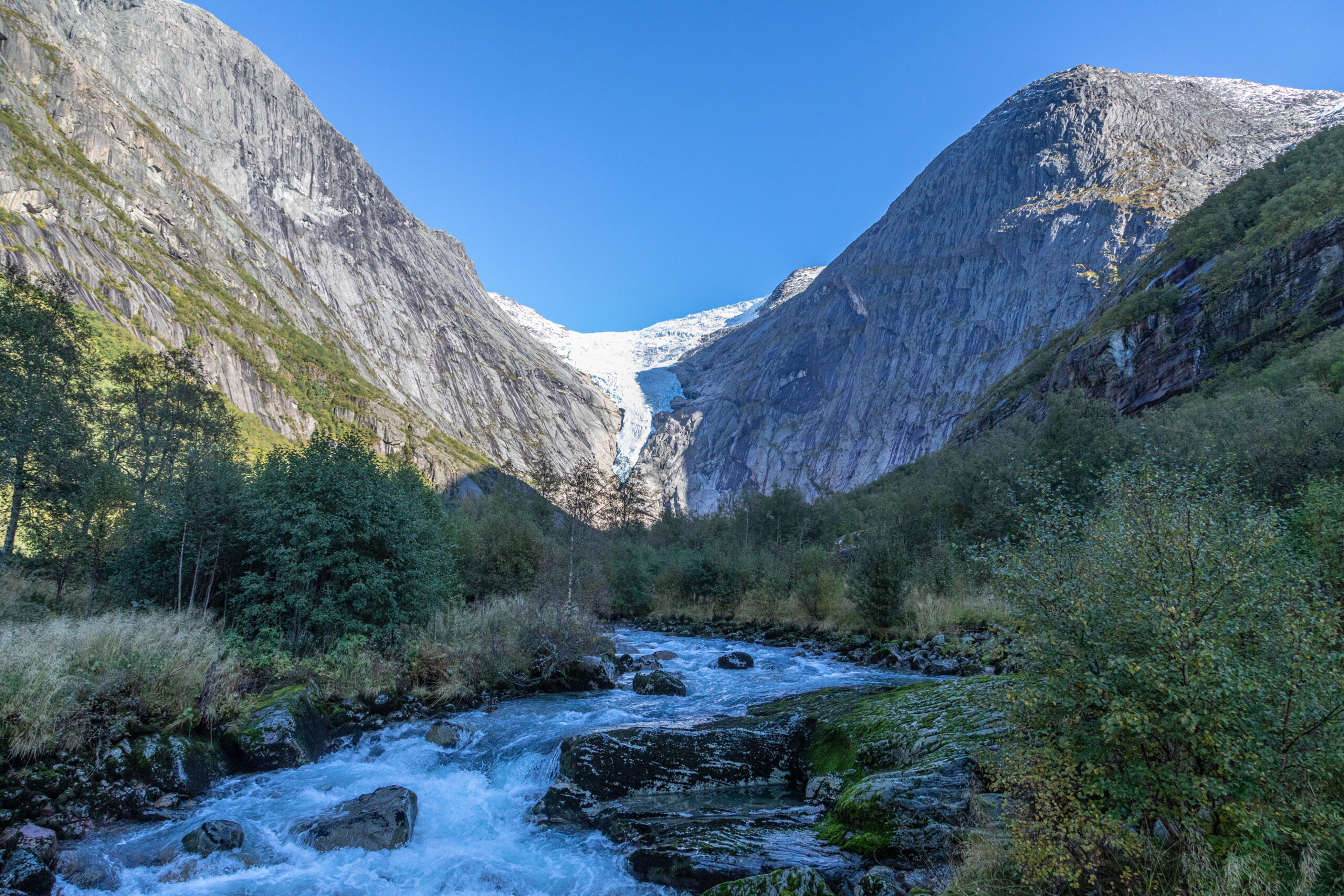 Brigsdalsbreengletscher im Jostedalsbreen Nationalpark