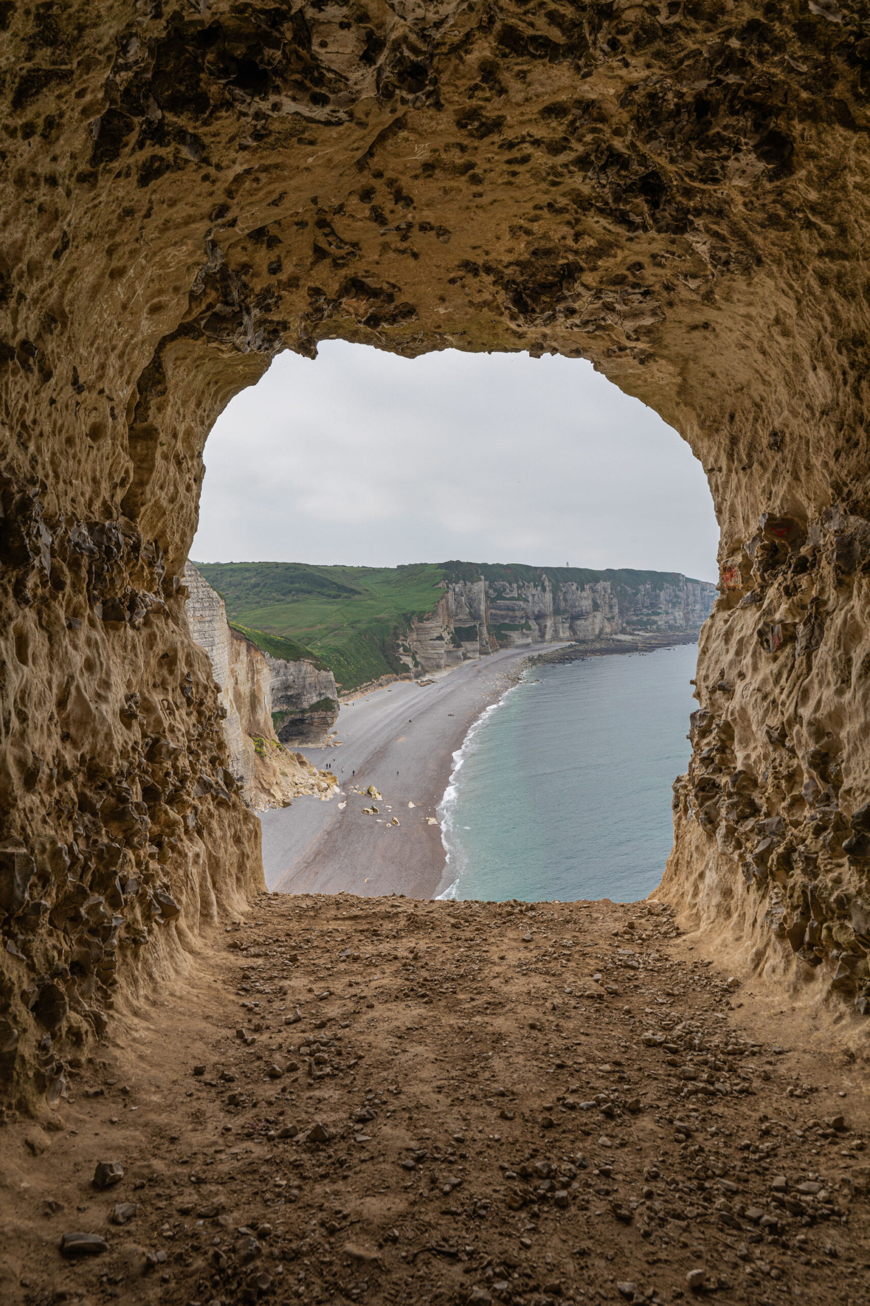 Tunnelblick durch einen der Kreidefelsen