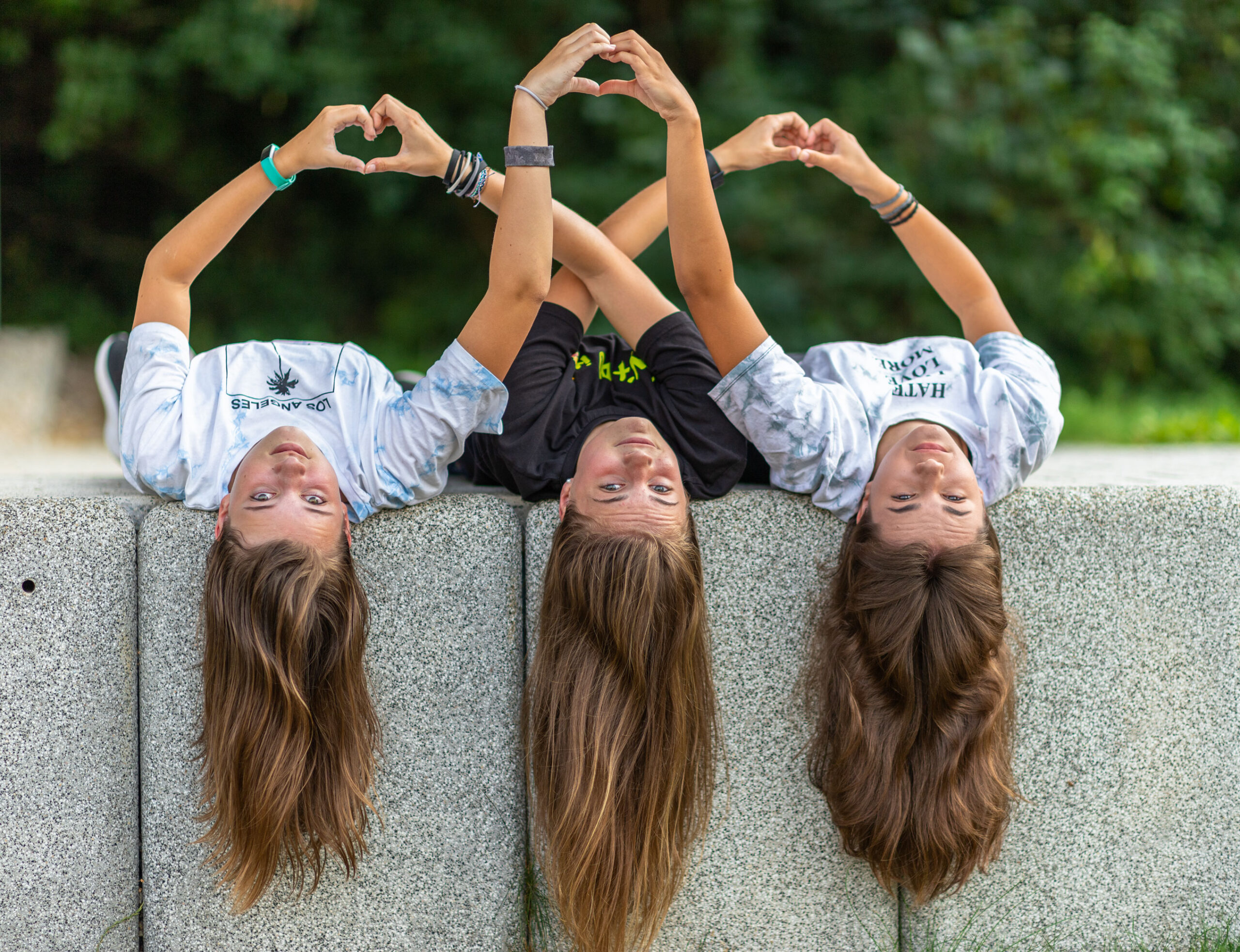 Girlshooting im Erzgebirge, Portraits in der Natur, Gruppenshooting im Kurpark Thermalbad-Wiesenbad