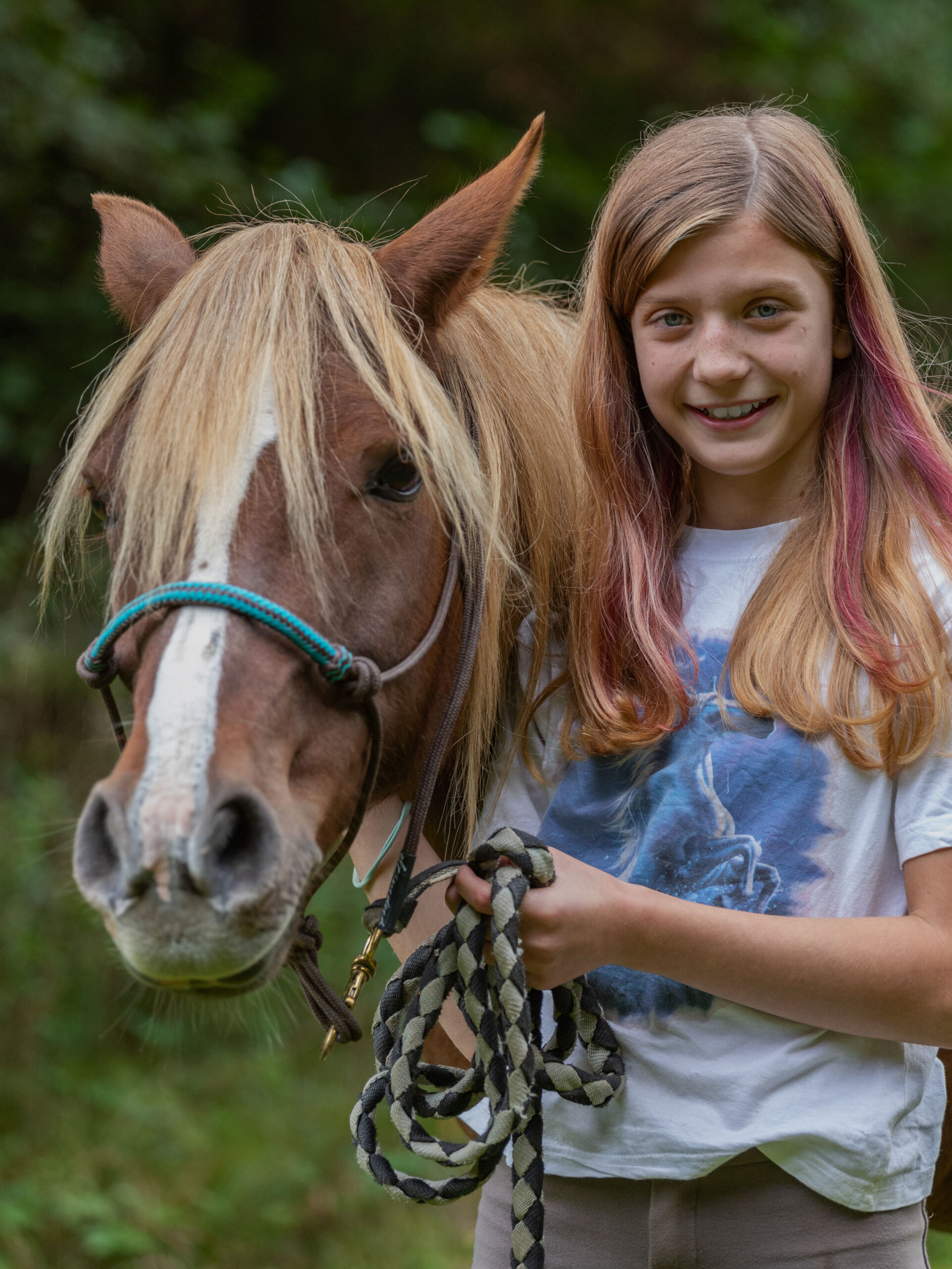 Junges Mädchen mit Pferd, Portraits von Hunde und Pferde. Portraitfotografie im Erzgebirge, Tiere mit Menschen