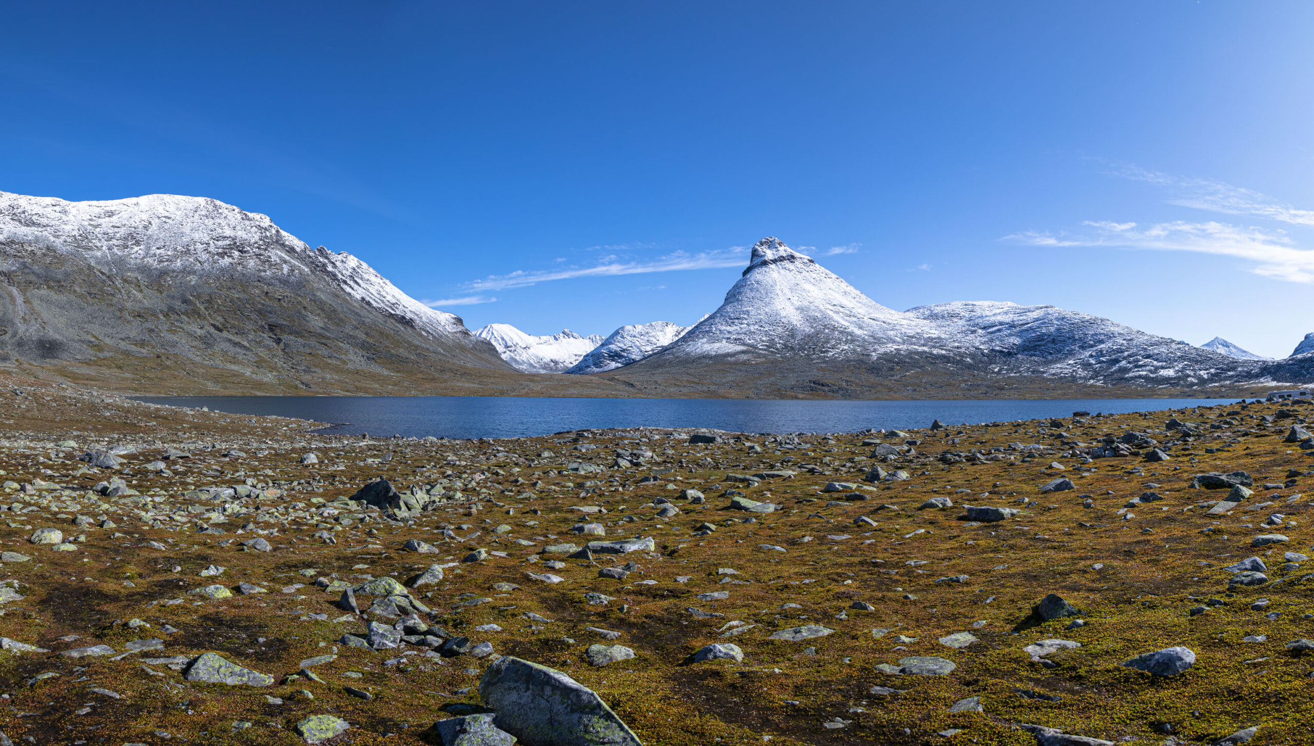 Ein markanter Berg im Jotunheimen Nationalpark ist der Kyrkja