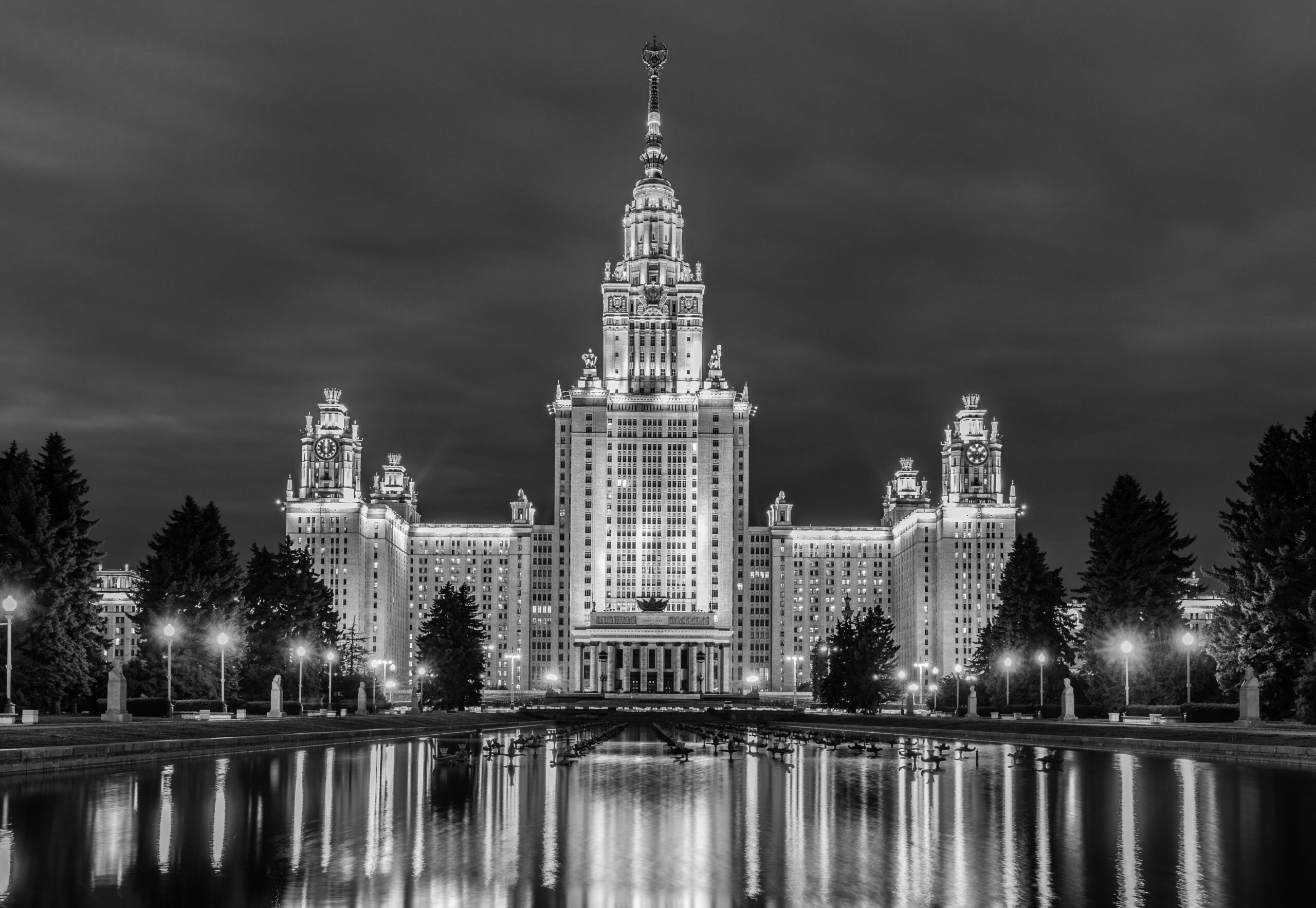 Die Lomonossow Universität in Moskau ist die größte Universität Russlands