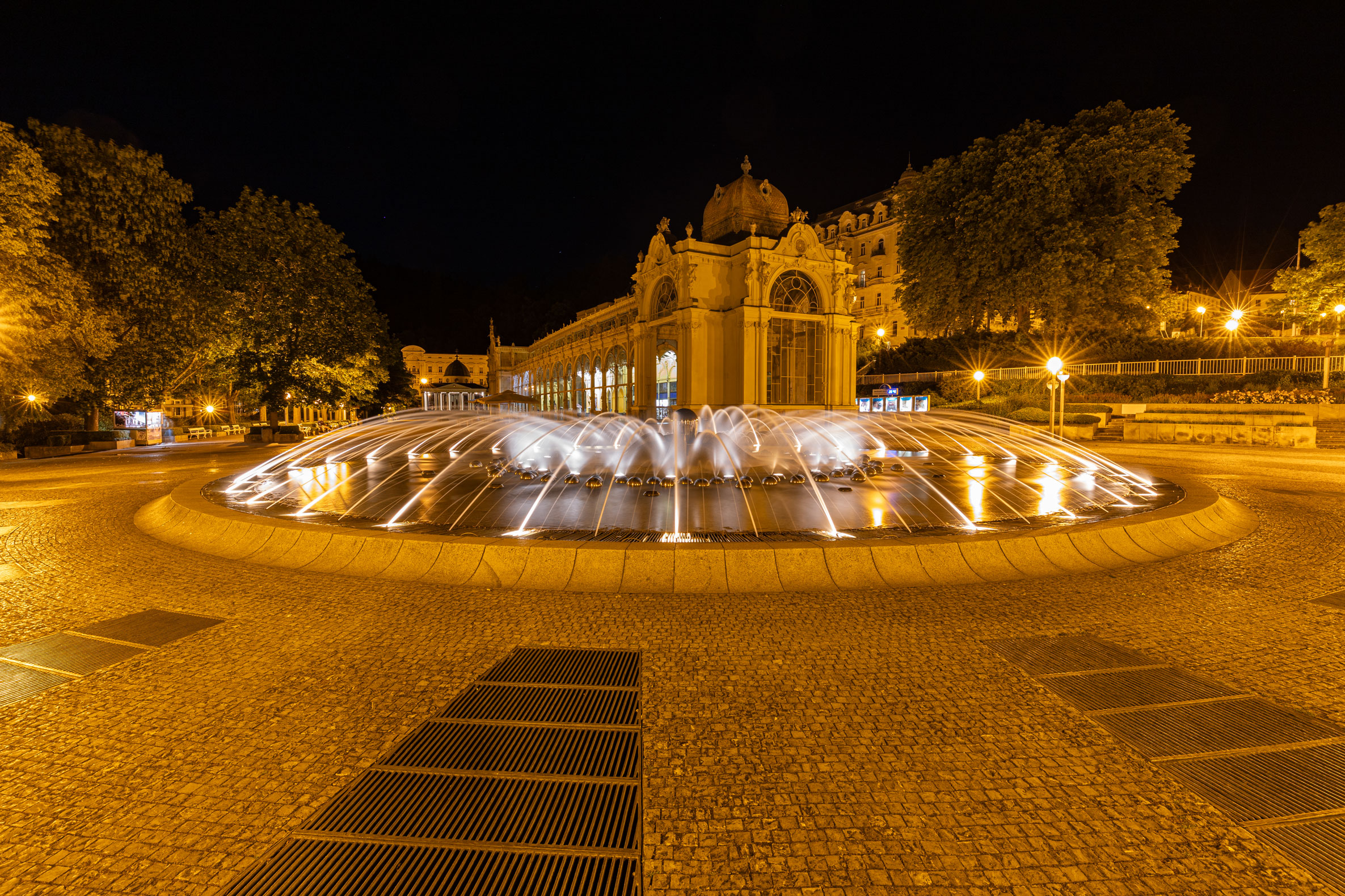 Die absolute Attraktion in Marienbad ist die singende Fontäne