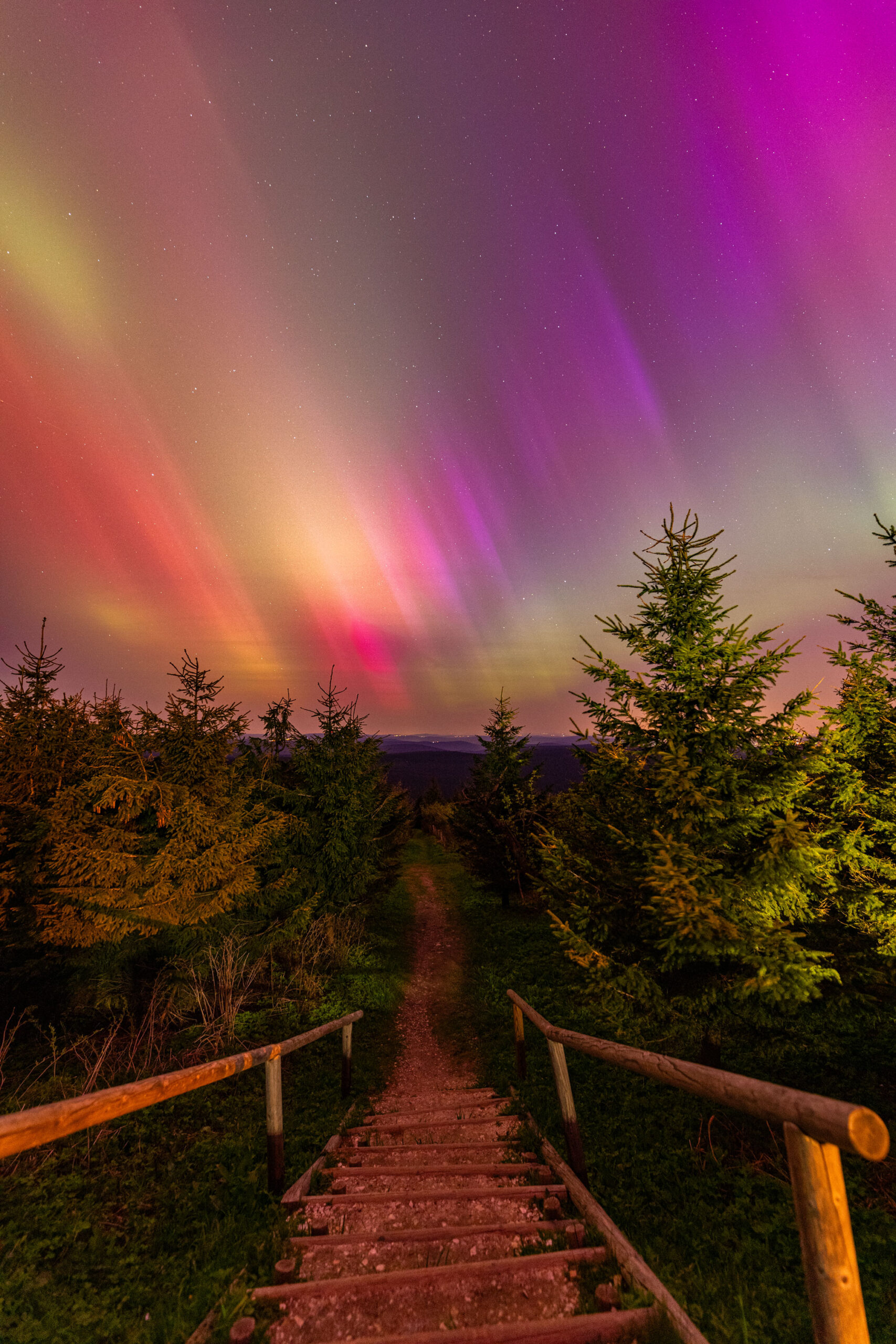 Extremer Sonnensturm 2024 ließ auch Polarlichter im Erzgebirge sichtbar werden