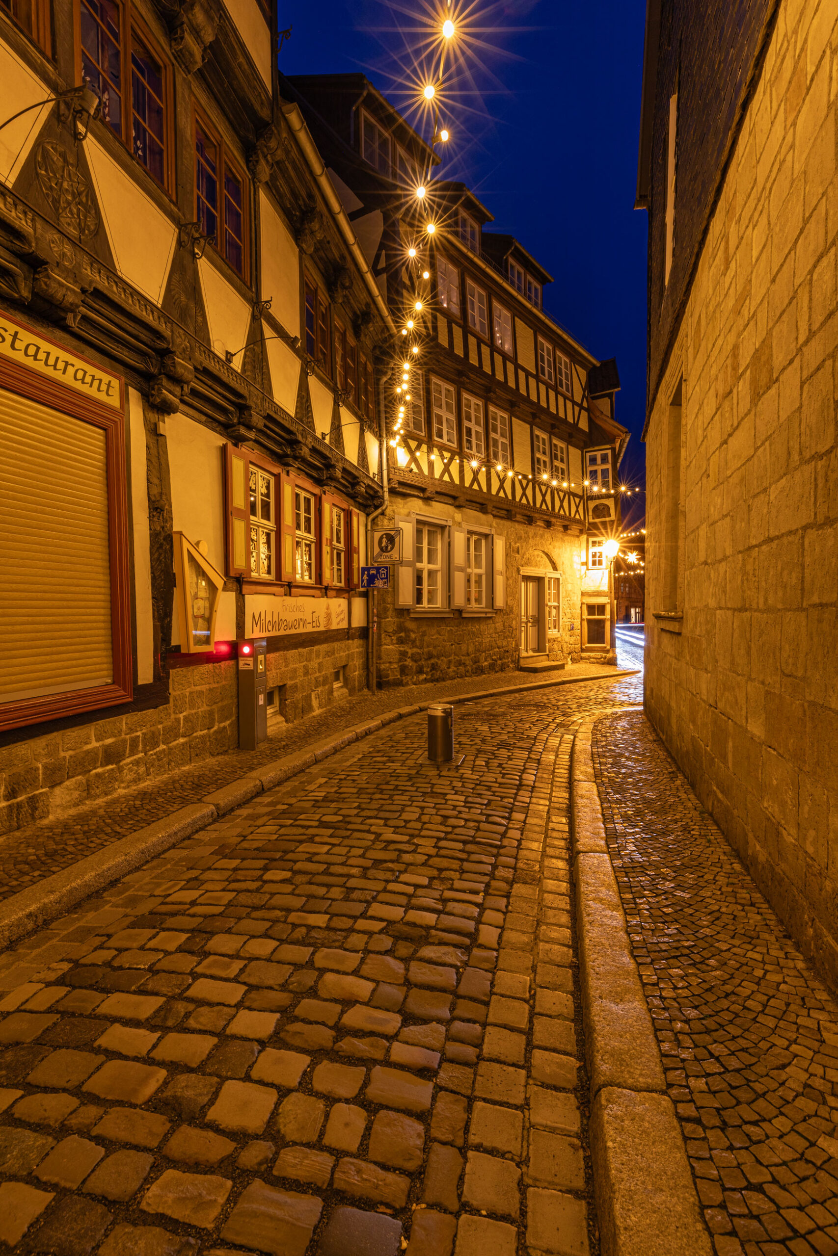 Enge Gassen prägen das Stadtbild von Quedlinburg