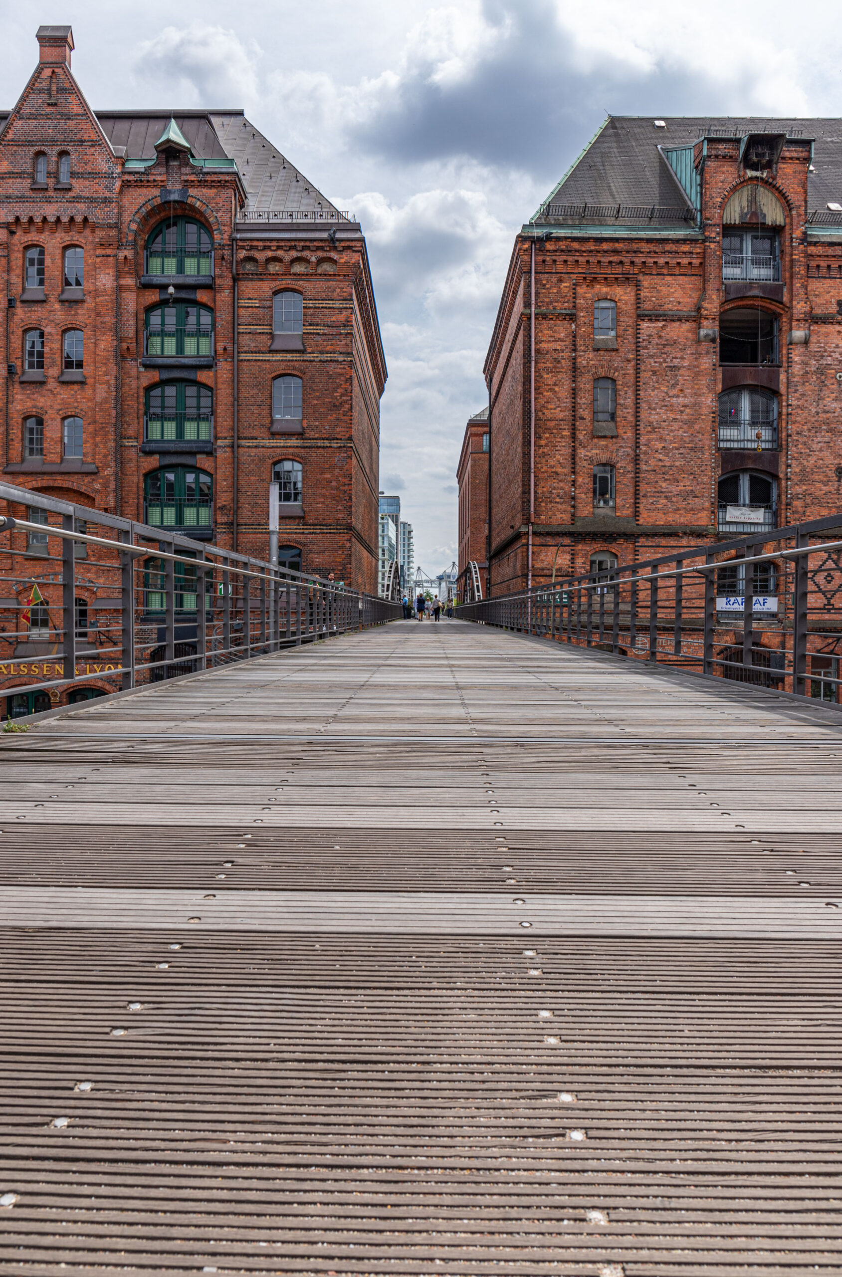 Fußgängerbrücken in der Hamburger Speicherstadt