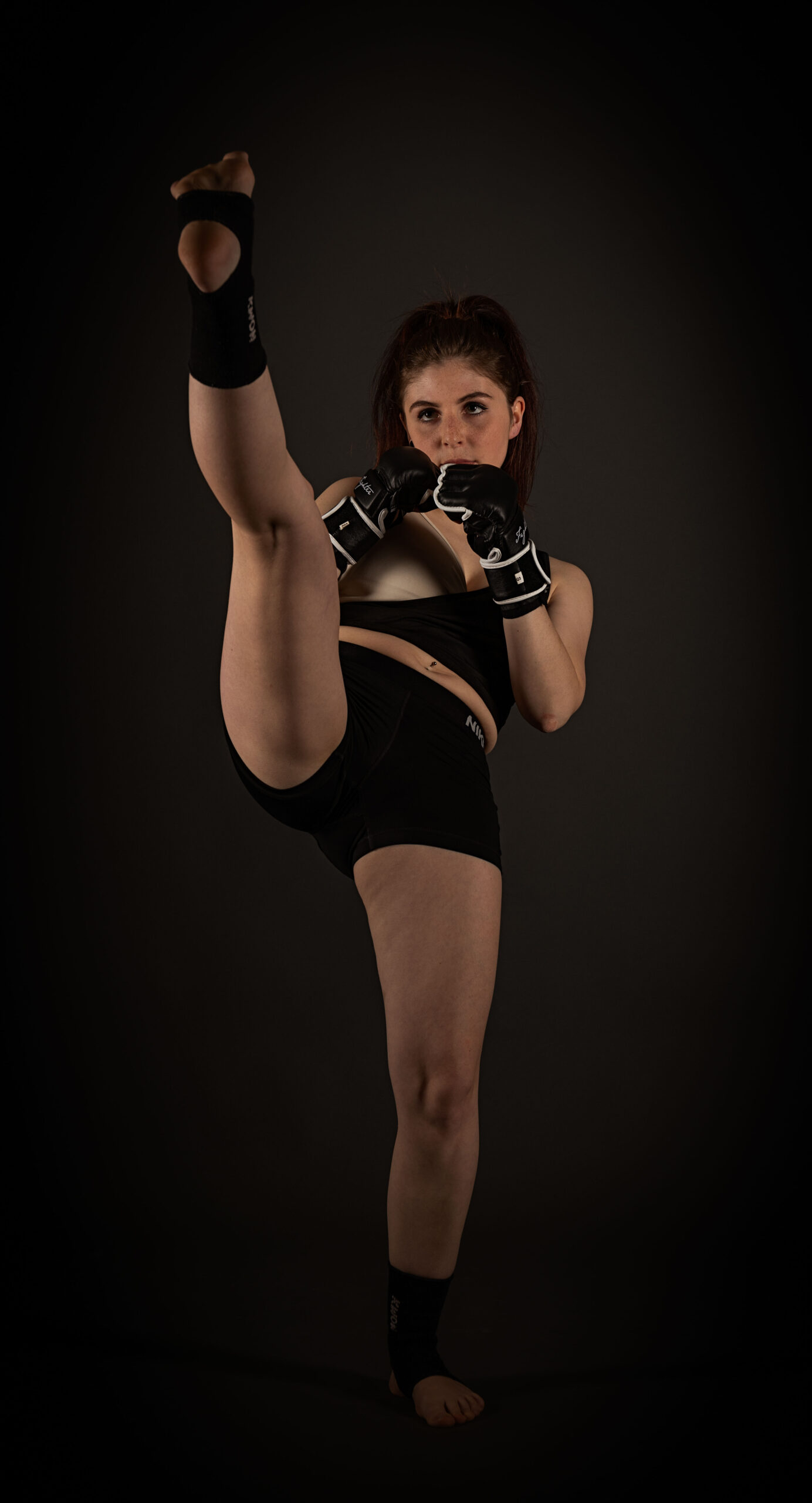 Kickboxen bei Studioaufnahmen