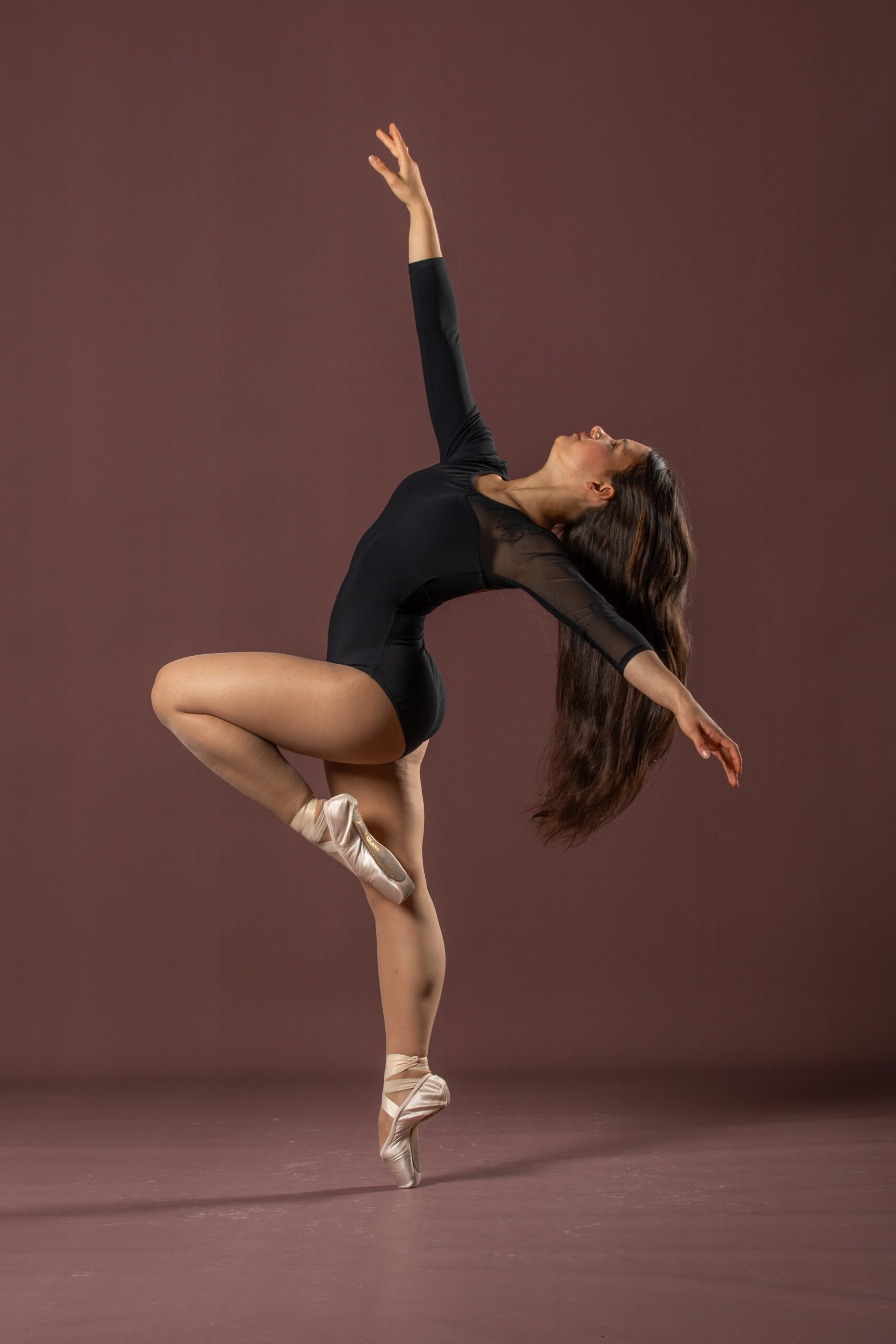 Ballerina beim Fotoshooting